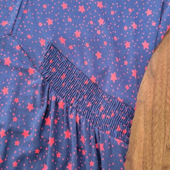 NWT Boden Betty Blue Red Star Jersey Tunic Dress Size 8 - Picture 5 of 9